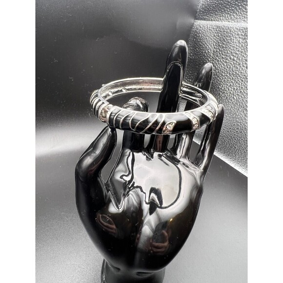 Cookie Lee Black Enamel Bracelet - Picture 6 of 8